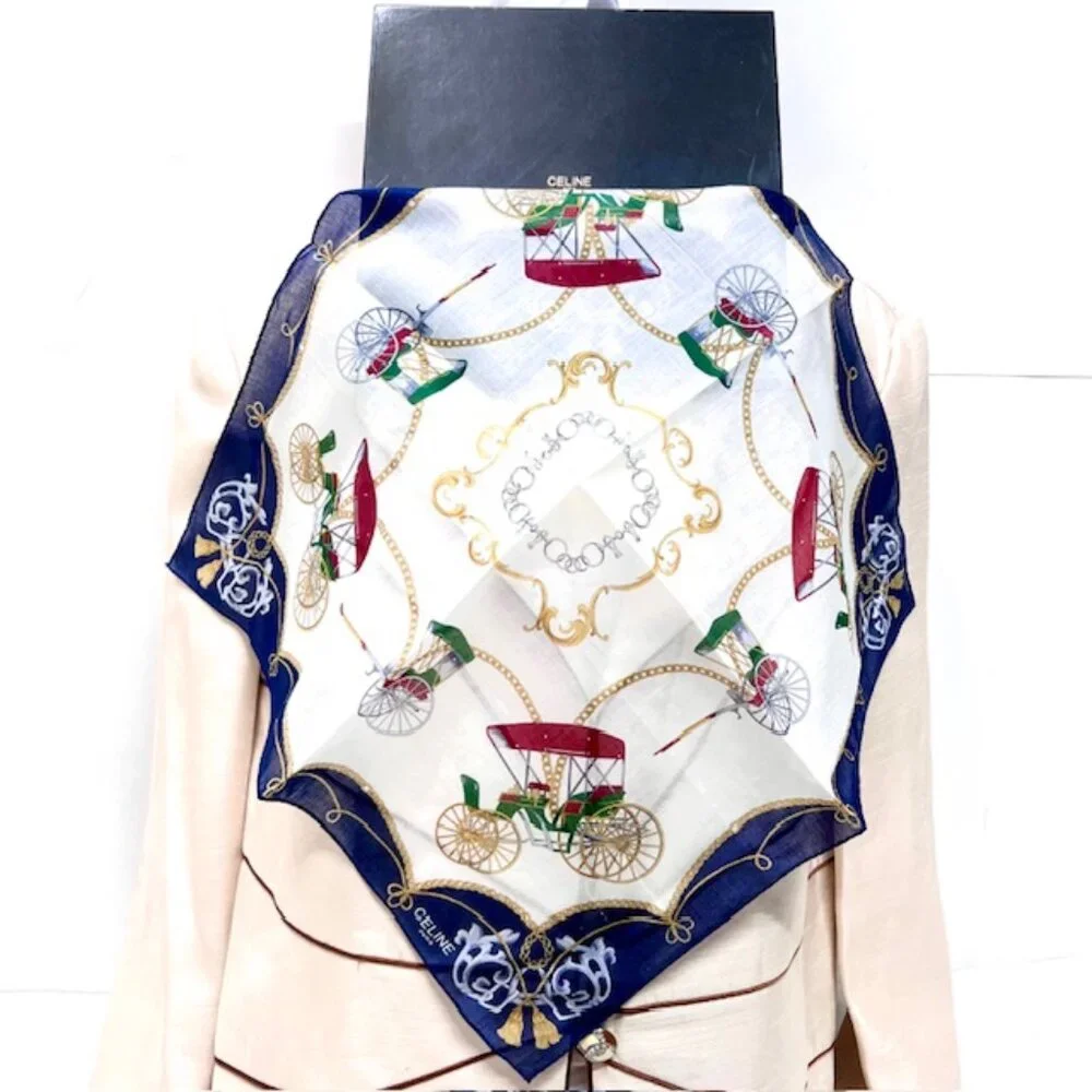 New GreatGift Celine Paris Mini Scarf 19